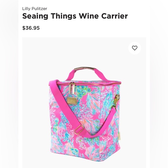 Lilly Pulitzer Handbags - NWT Lilly Pulitzer Seaing Things Wine carrier